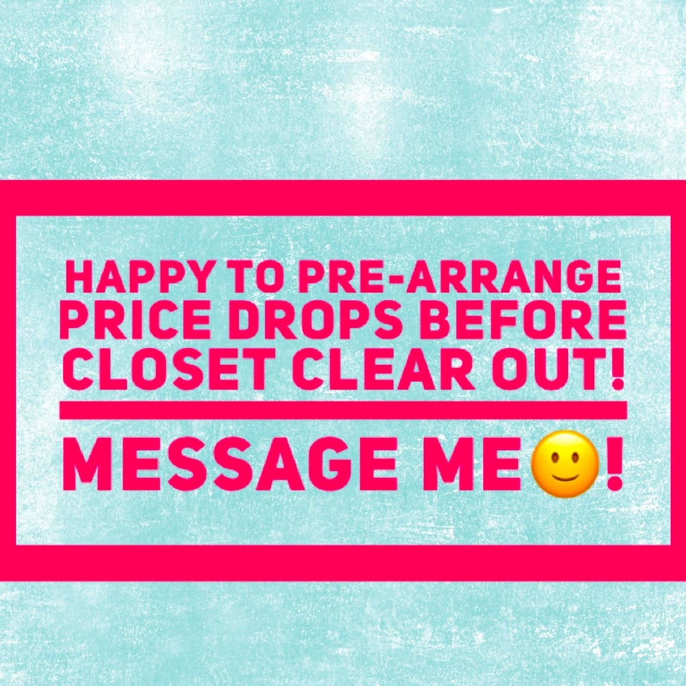 Pre-Arrange Price Drops Before Closet Clear Out!